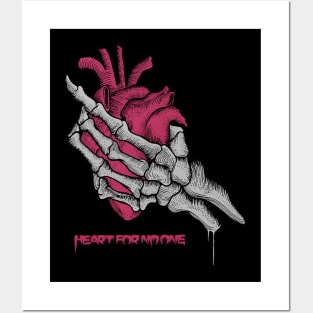 heart for no one Posters and Art